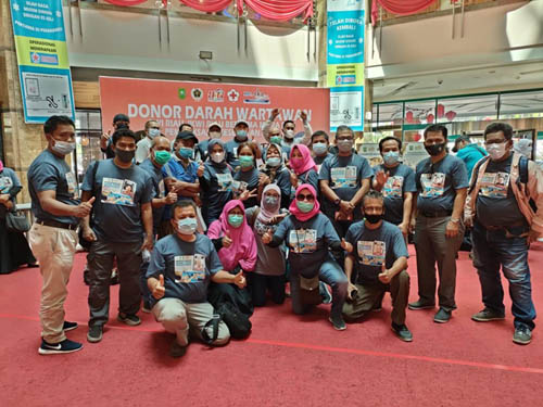 Donor Darah PWI Riau dan Mitra Kembali Lebihi Target